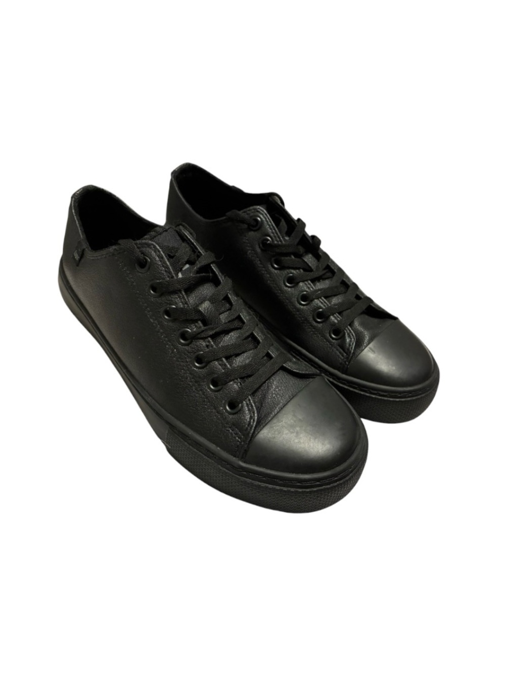 Lugz Stagger Lo Non-Slip Black Leather Sneaker Work Shoes Women’s 8